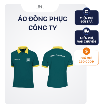Mẫu áo thun đồng phục công ty thiết kế theo yêu cầu tại Unique Mode
