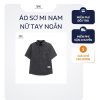 Áo Sơ Mi Nam Nữ Tay Ngắn Nhung Tăm Korea Cao Cấp