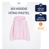 Áo Hoodie Hồng Pastel Oversize hot trend năm 2026