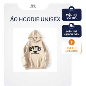 Áo Hoodie Unisex Basic Form Rộng mới năm 2026