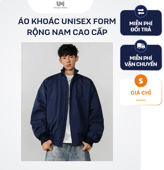 Áo Khoác Unisex Form Rộng Nam Cao Cấp – Áo Khoác Oversize Streetwear Đẹp - Ảnh 4