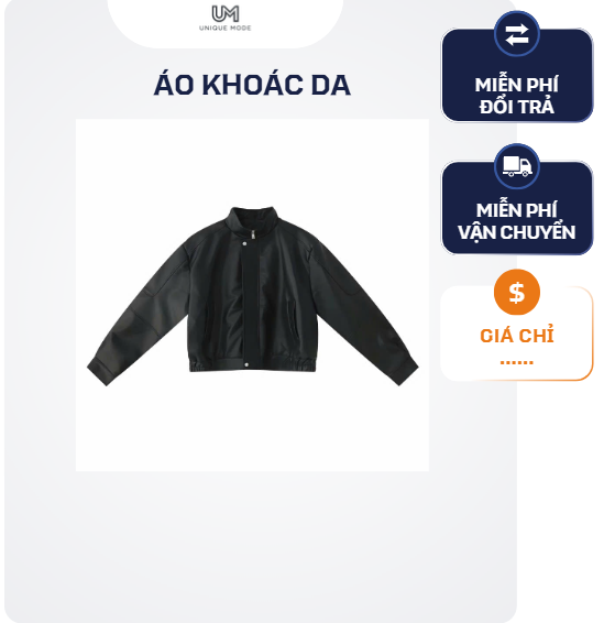 Áo Khoác Da Unisex Form Rộng Cao Cấp Chính Hãng – Oversize Nam Nữ Đẹp - Ảnh 3