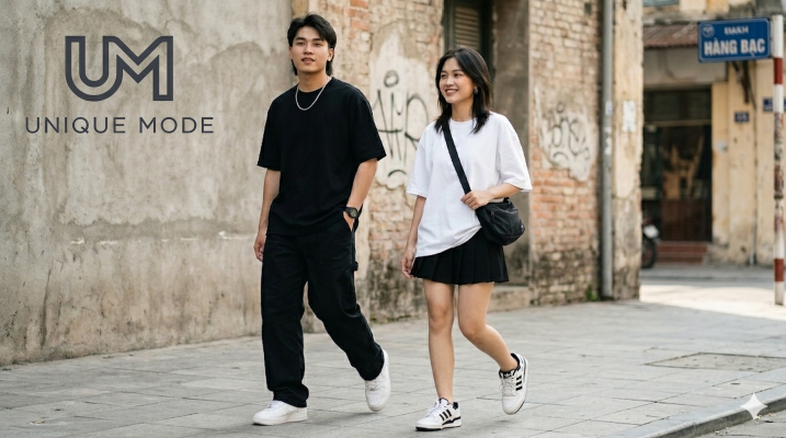 Áo phông form rộng mặc với gì đẹp nam nữ phong cách streetwear và basic 2026